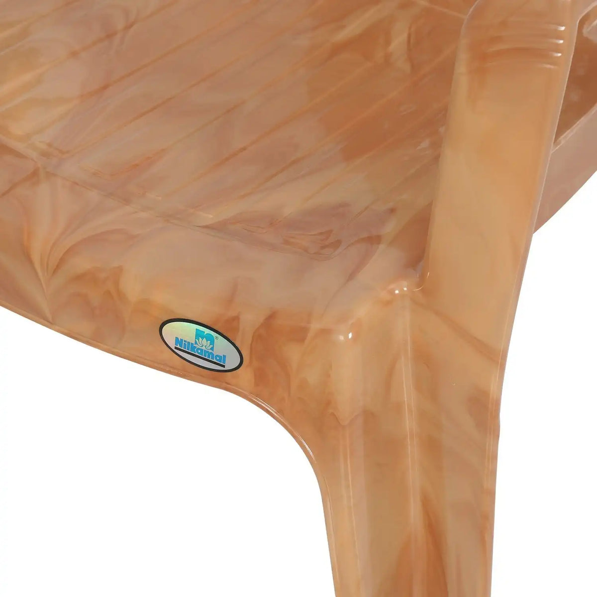 Nilkamal CHR2061 Plastic Arm Chair (Pear Wood)