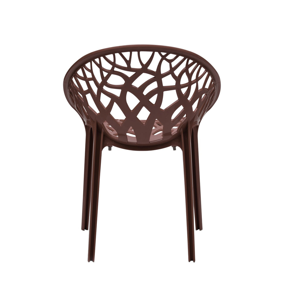 Nilkamal Crystal Polypropylene Premium Chair (Weather Brown)