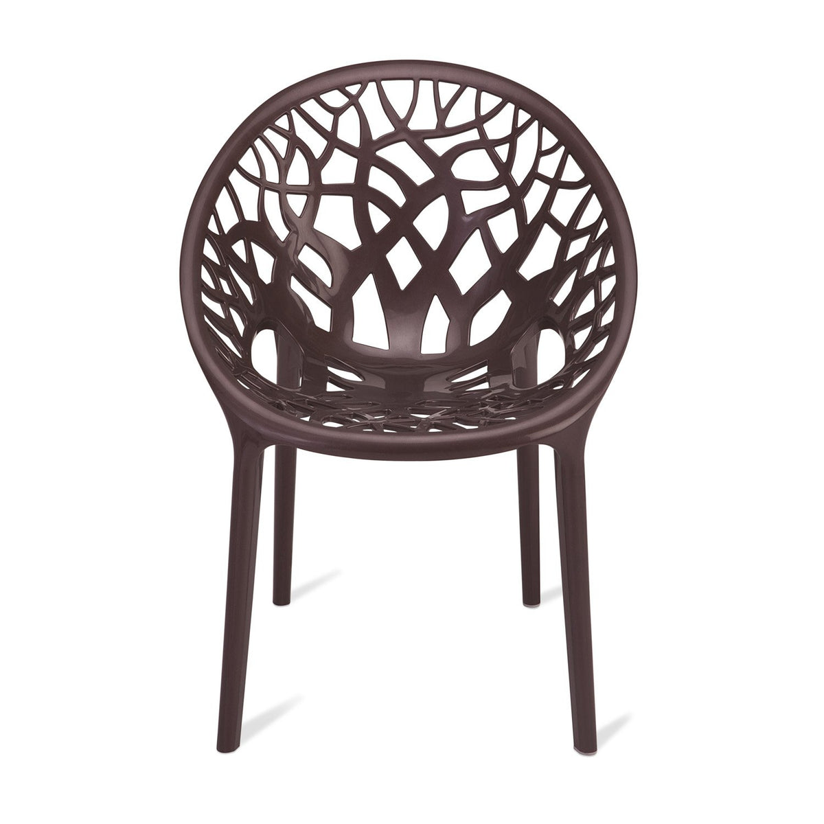 Nilkamal Crystal Polypropylene Premium Chair (Weather Brown)