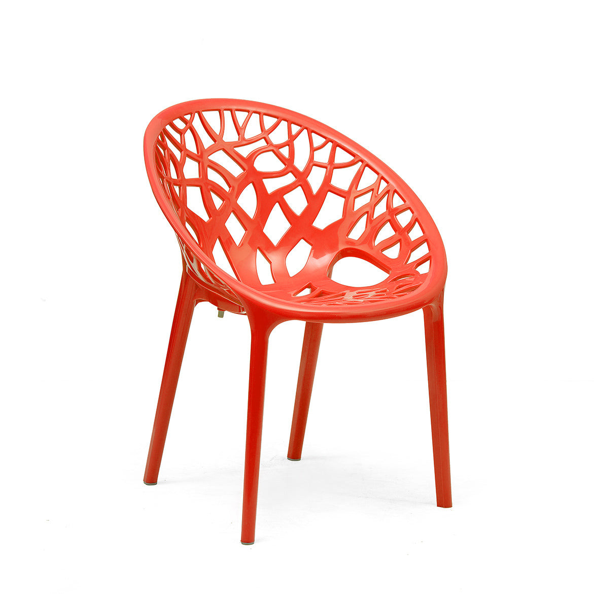 Nilkamal Crystal Polypropylene Premium Chair (Bright Red)