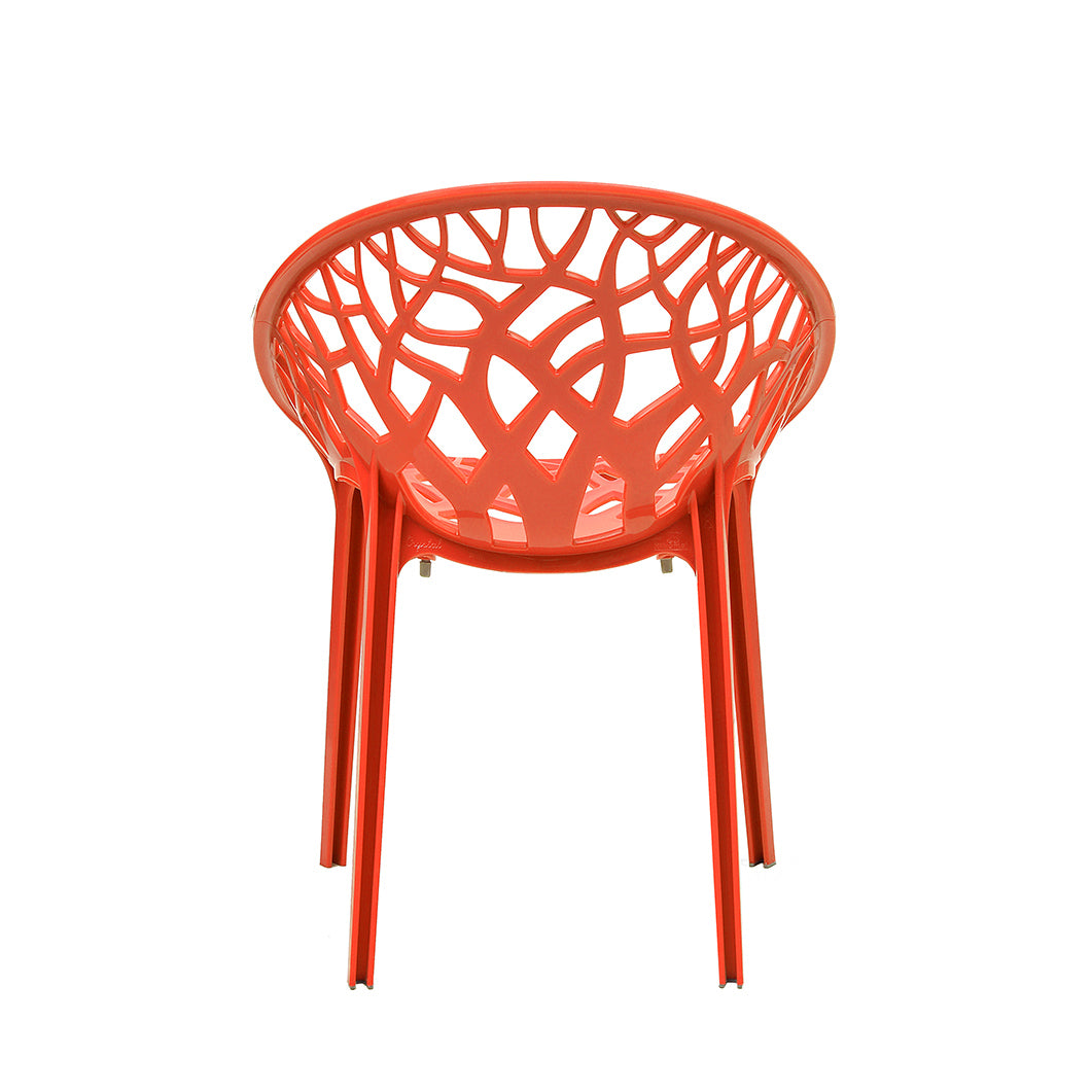 Nilkamal Crystal Polypropylene Premium Chair (Bright Red)