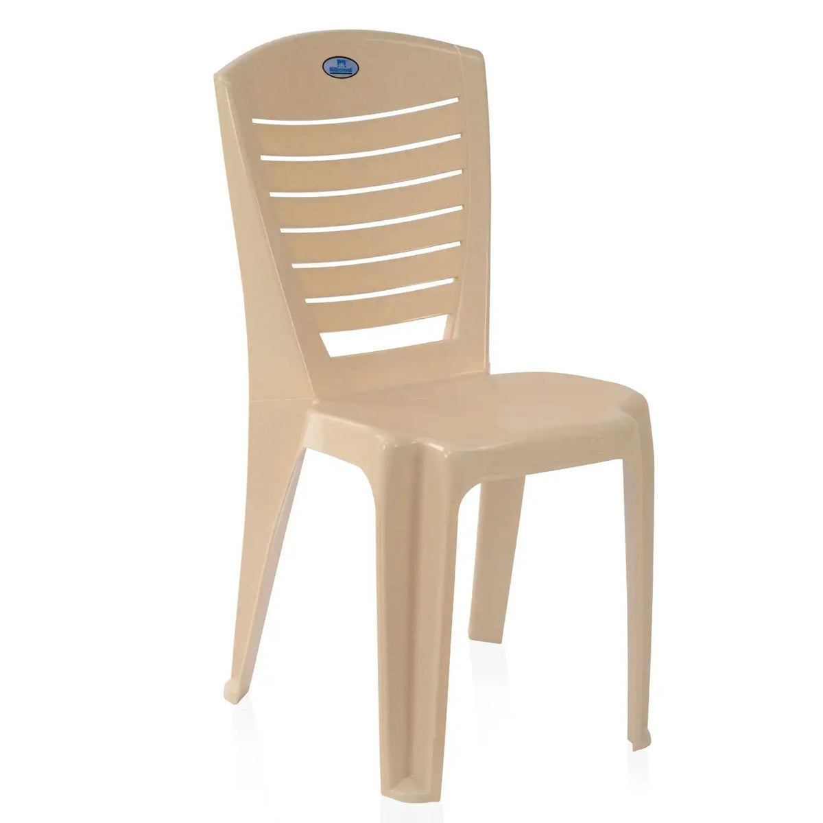 Nilkamal CHR4025 Plastic Armless Chair (Marble Beige)