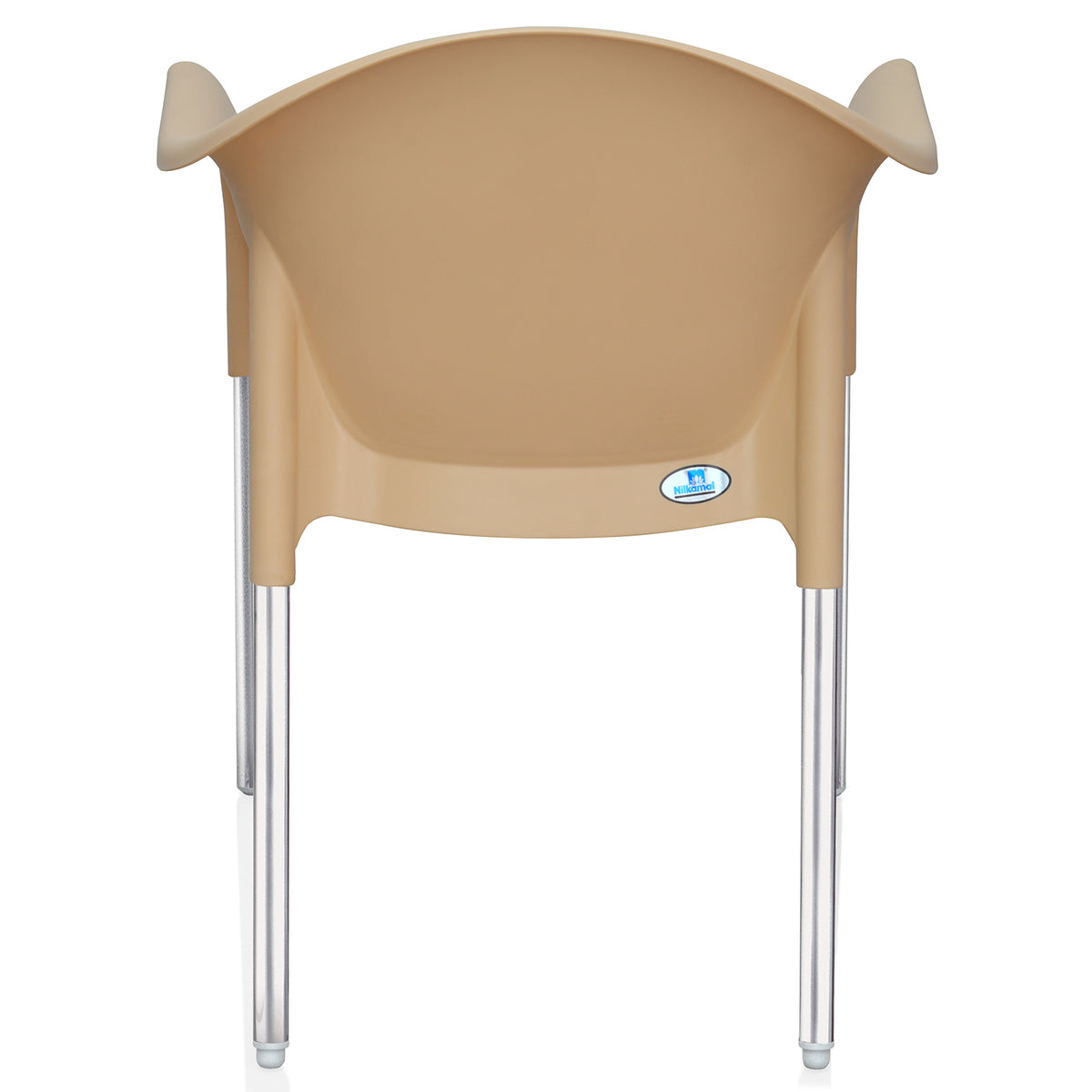 Nilkamal Novella 09 Plastic Arm Chair (Biscuit)